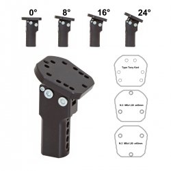 Regolabile stuursupport lungo Nero