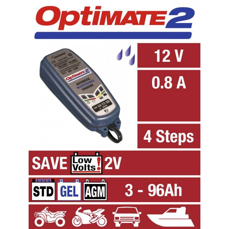 Tecmate Optimate 2 Carregador De Bateria