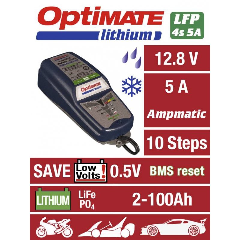 Tecmate Optimate Lithium 5A Batterioplader