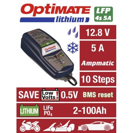 Tecmate Optimate de Lítio 5A Carregador de Bateria