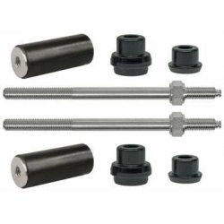 Bullone e paraurti in gomma di nero