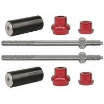 Bumperbout en rubber set Rood