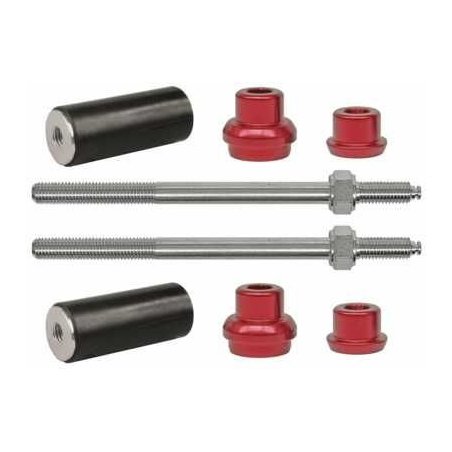 Bumperbout en rubber set Rood