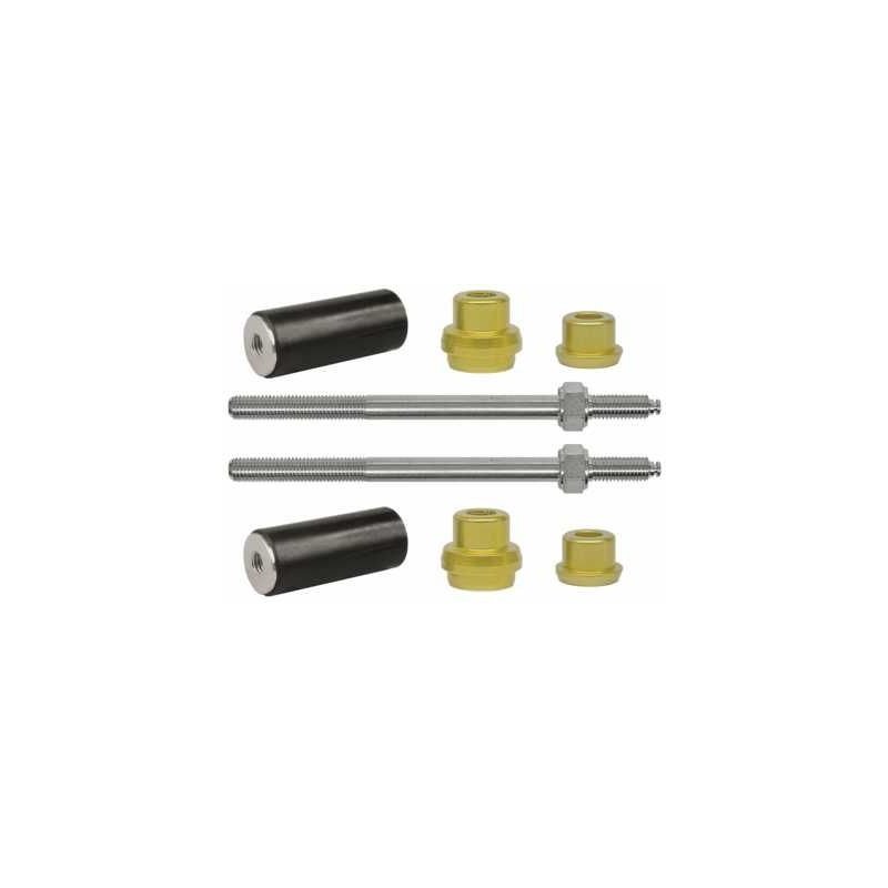 Bumper bolt and rubber set gold