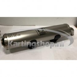 The exhaust Muffler is CIK-FIA 043/SE/09 D Racing, a type of Adriatic sea