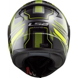 LS2 Rapid model racing Helmet, Matte Sort-hi-vis Yellow