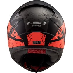 LS2 Rapid Deadbolt Helmet-Matte Preto / Laranja