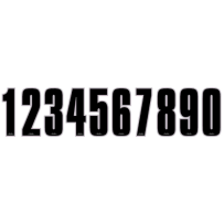 Plakcijfer, Nero E Cromato -