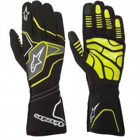 Alpinestars Tech 1-KX V2 guanti Nero-Giallo Fluo-Brillante