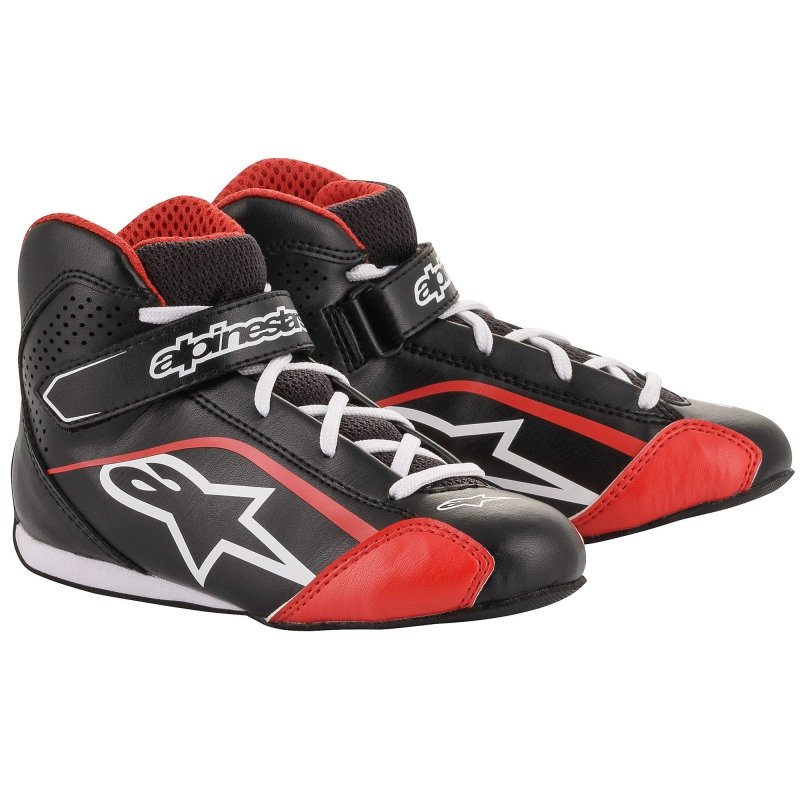 Alpinestars Tech 1-KS Children's kartschoenen Black-and-White-and