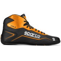 Sparco K-Pole Kartschoenen Musta, Hi-Vis Oranssi