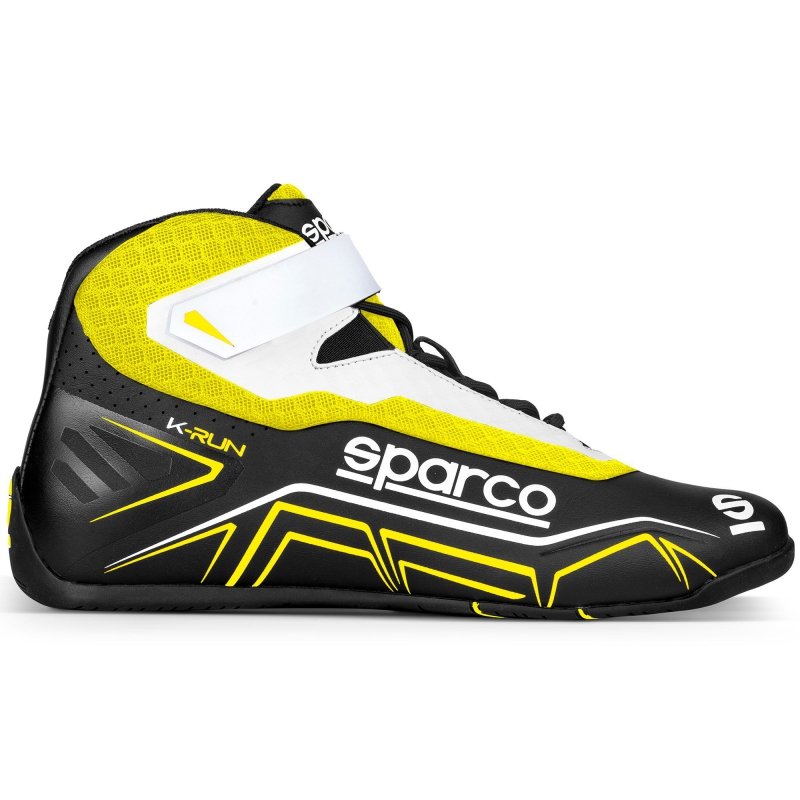 Sparco K-Ejecutar-Kartschoenen Negro, Hi-Vis Amarillo