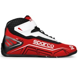 Sparco K-Run-Kartschoenen Red-And-White – Kart Racing Performance
