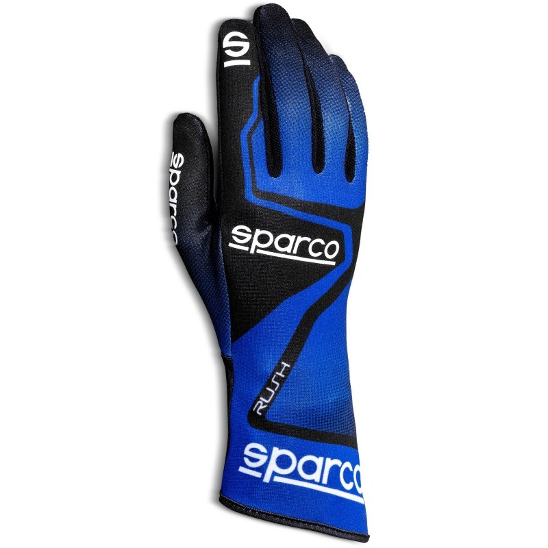 Sparco Rush Go-Kart Guantes En Azul Y Negro