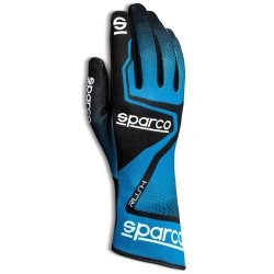 Sparco Rush, Kart Guantes, Luz-Azul-Negro-Y -