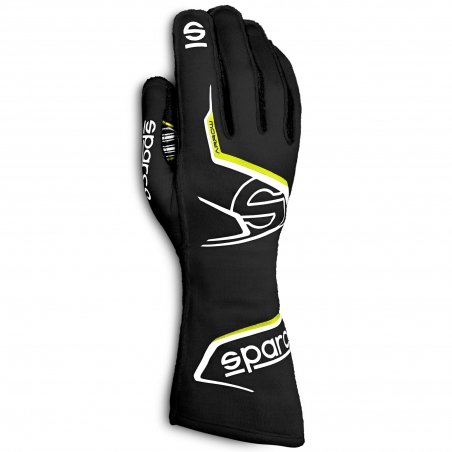 Sparco Arrow Kart Gloves Black-Fluo Yellow | Kart Racing