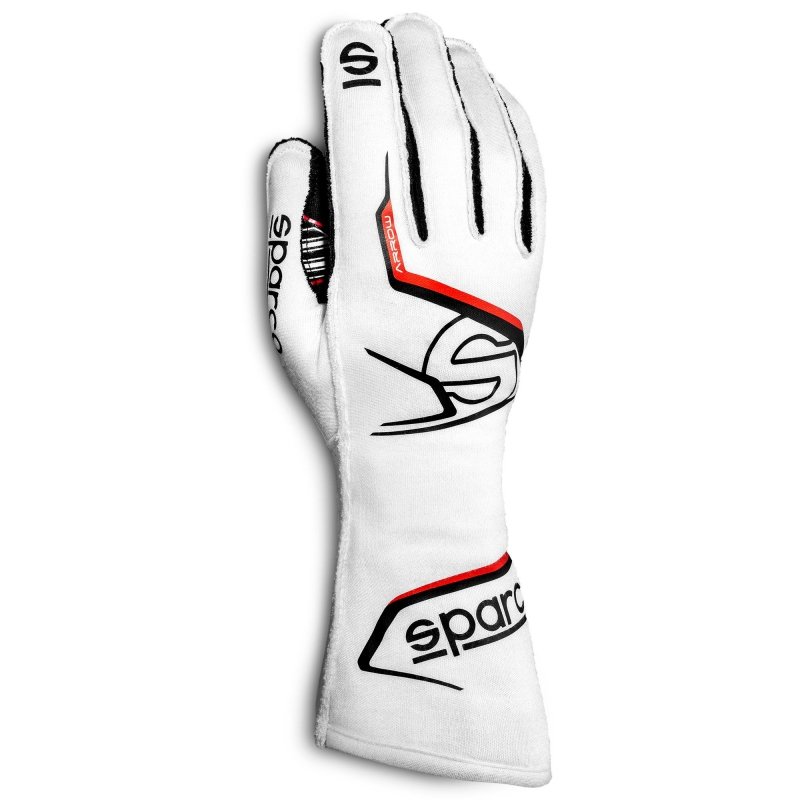 Sparco Arrow Kart Gloves Black-White | Kart Racing