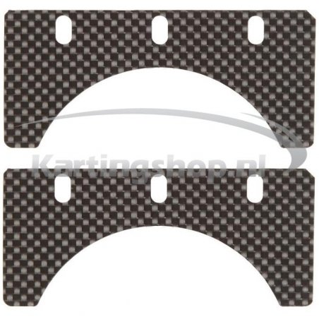 TM, KZ-R1 Membraamplaathouder Set of Carbon f | Kart Racing