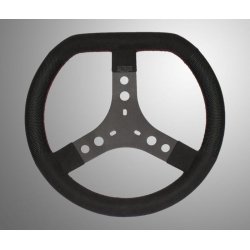 KG's steering wheel in Black Alcantara, 345mm | Kart Racing