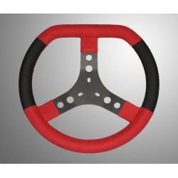 KG's steering wheel-Red Alcantara 345mm | Kart Racing