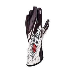 OMP KS-2-ART go-Kart-Handschuhe Schwarz-Weiß