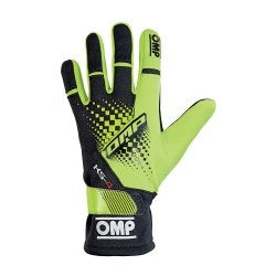 OMP KS-4 Kart-Handschuhe hi-vis-Yellow-black-Schwarz