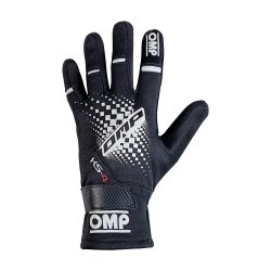 OMP KS-4 Kart Handschuhe, Schwarz