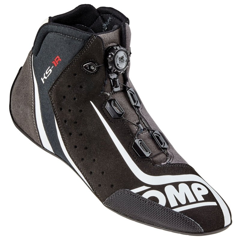 OMP KS-1R go-Kart Schuhe Schwarz-Weiß