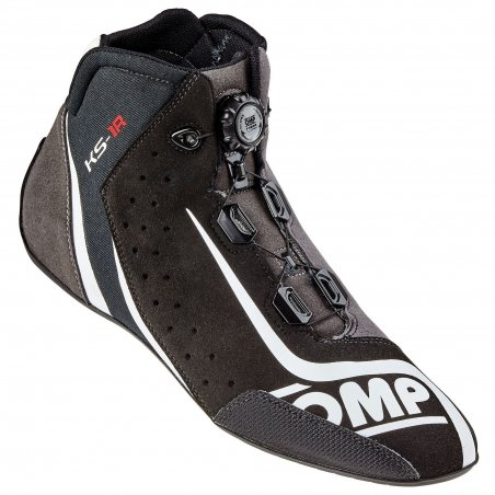OMP KS-1R go-Kart Schuhe Schwarz-Weiß