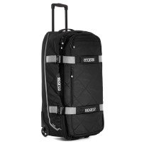 Sparco Tours-Trolley-Bag-Musta-And-White