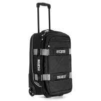 Sparco Travel-Trolley-Bag-Musta-And-White