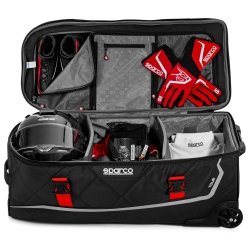 Sparco Tours-Trolley-Bag-Sort-And-Rød
