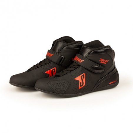 Speed ROME, the KS-4 Kart Shoes Black-Red | Kart Racing