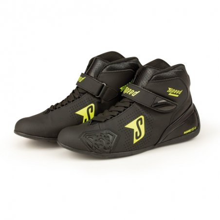 Speed ROME, the KS-4 Kart Shoes Black-Yellow | Kart Racing
