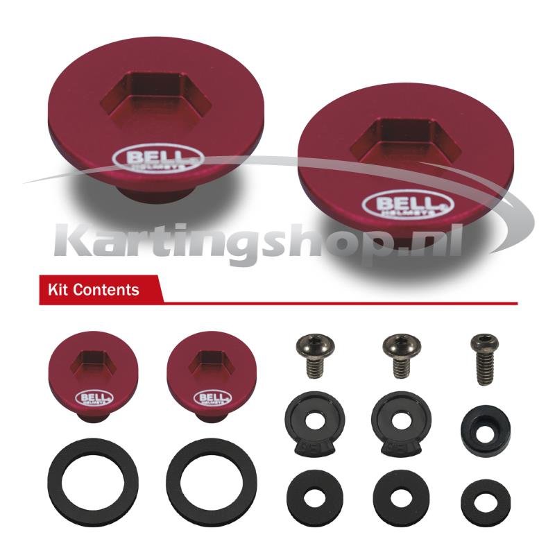 Kit de montaje de visera de campana KC7-RS7 Rojo