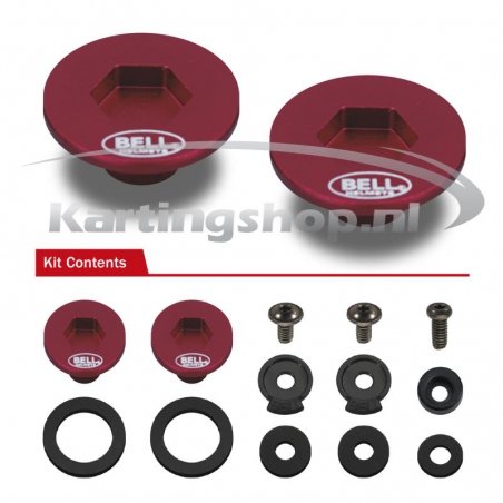 Kit de montagem do visor de sino KC7-RS7 vermelho