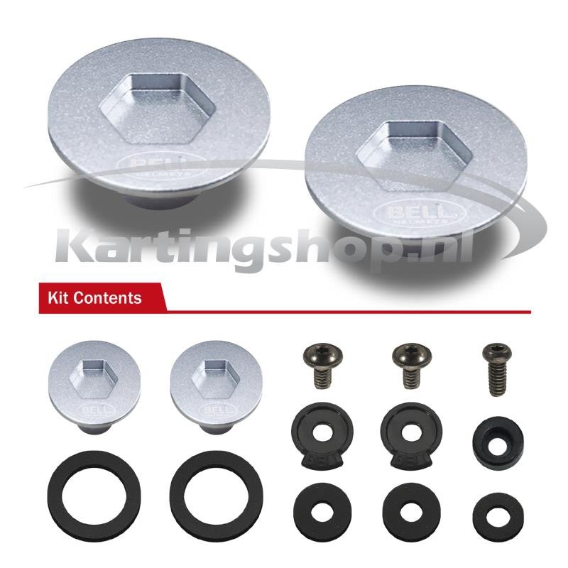 Bell visor mounting Kit KC7-RS7 Silber