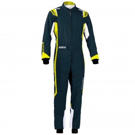 Mono Sparco Thunder Kart Gris-Amarillo Fluo