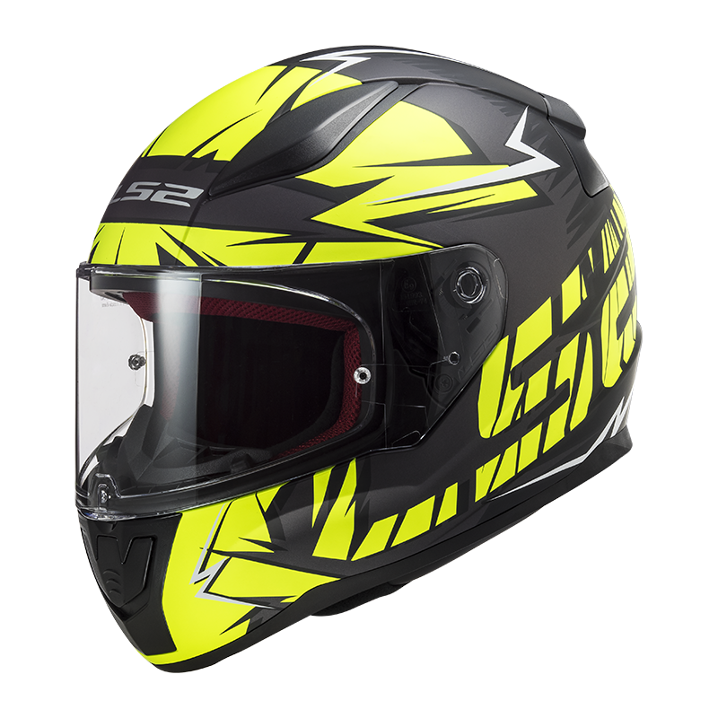 LS2 Rapid Cromo - Matt black-fluo yellow