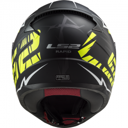 LS2 Rapid Cromo - Matt black-fluo yellow