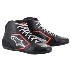 Sapatilhas de kart Alpinestars Tech 1-K Start V2 Black-Fluo Red