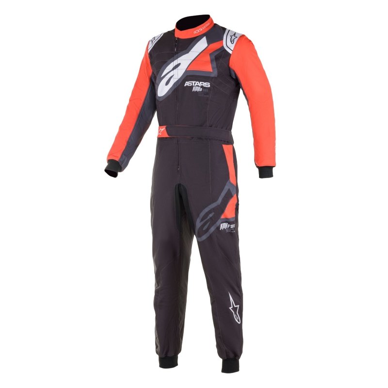 Alpinestars KMX-9 V2 Graphic 1 Kart Overall Schwarz-Rot-Weiß