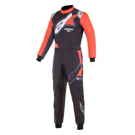 Alpinestars KMX-9 V2 Graphic 1 Kart Overall Schwarz-Rot-Weiß