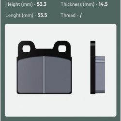 Set brake pads Kart Republic Rear from Goldspeed Racing – Kart Ra