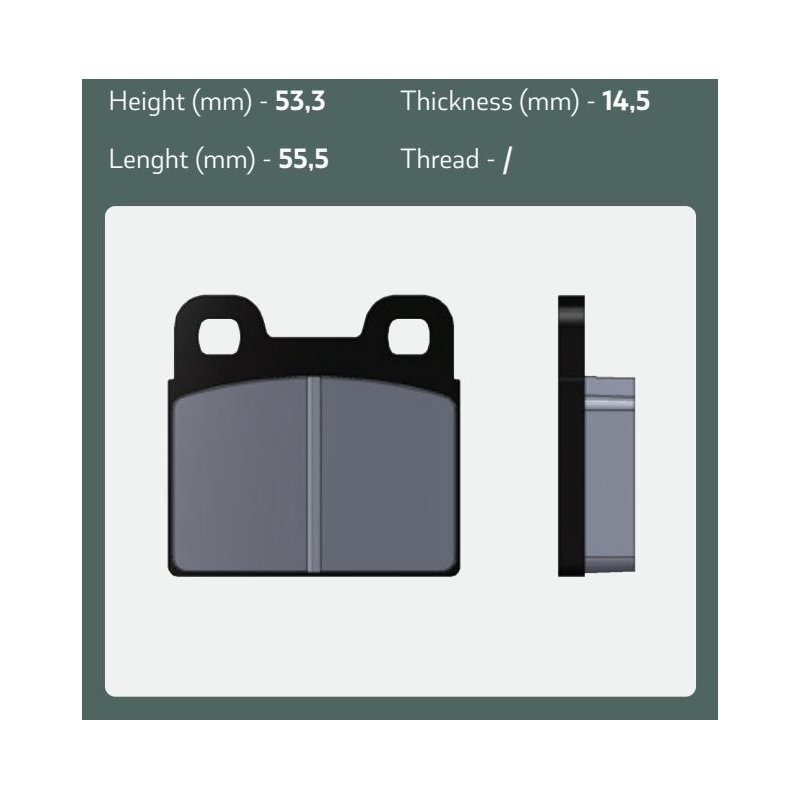 Juego de pastillas de freno Kart Republic Traseras de Goldspeed Racing