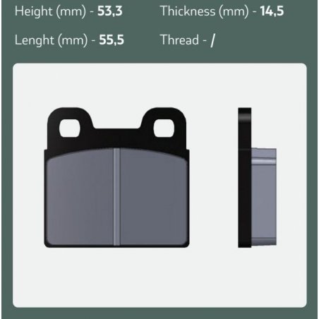 Set brake pads Kart Republic Rear from Goldspeed Racing – Kart Ra