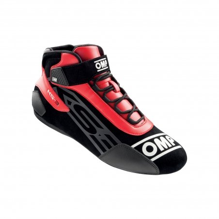 OMP KS-3 Kart Schuhe Schwarz-Rot