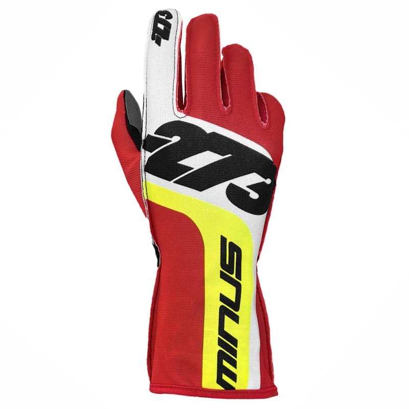 Guantes Minus 273 SNAP Rojo-Blanco-Amarillo Fluo