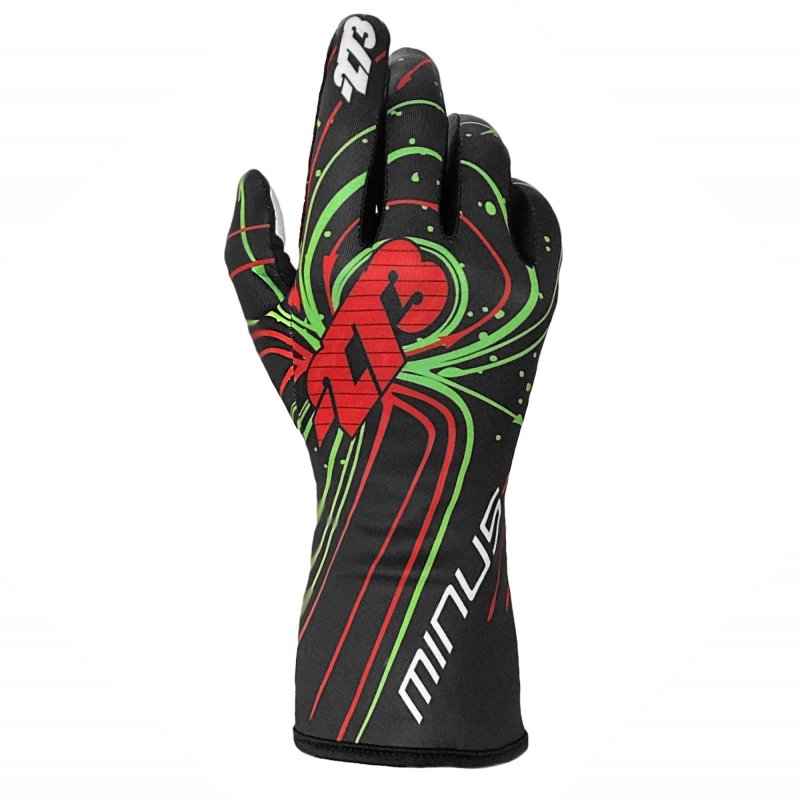 Guantes Minus 273 ZERO EVO Negro-Verde-Rojo