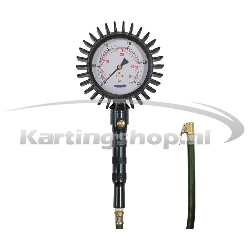 Tire pressure gauge (scale 0-2.5 bar)